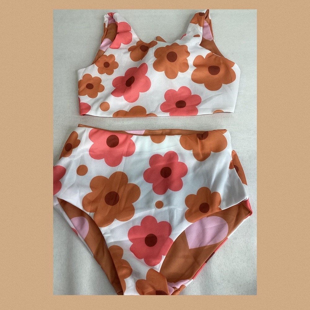 Little girls Floral Bikini Set 10